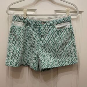 Cartonnier Anthropology London Lace Green Dressy Shorts Poly Cotton Spandex